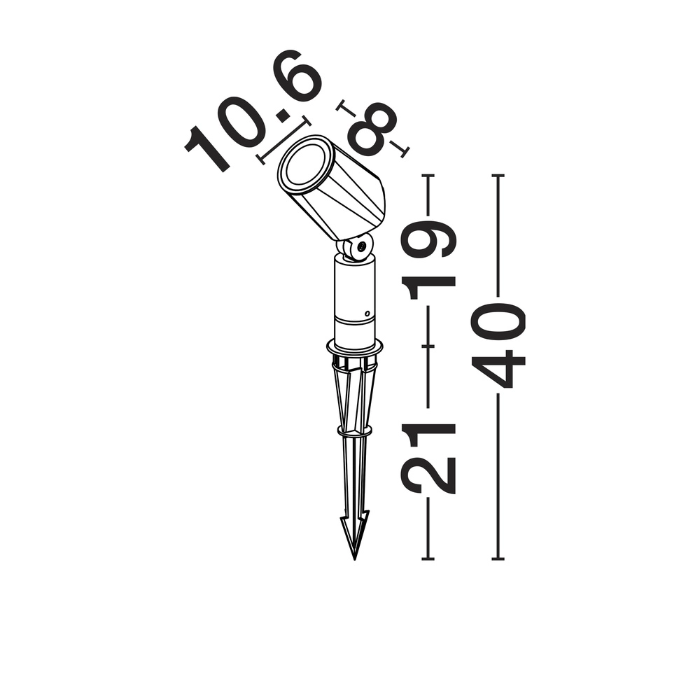 Garden spotlight Spy black Lyora 5212017477149
