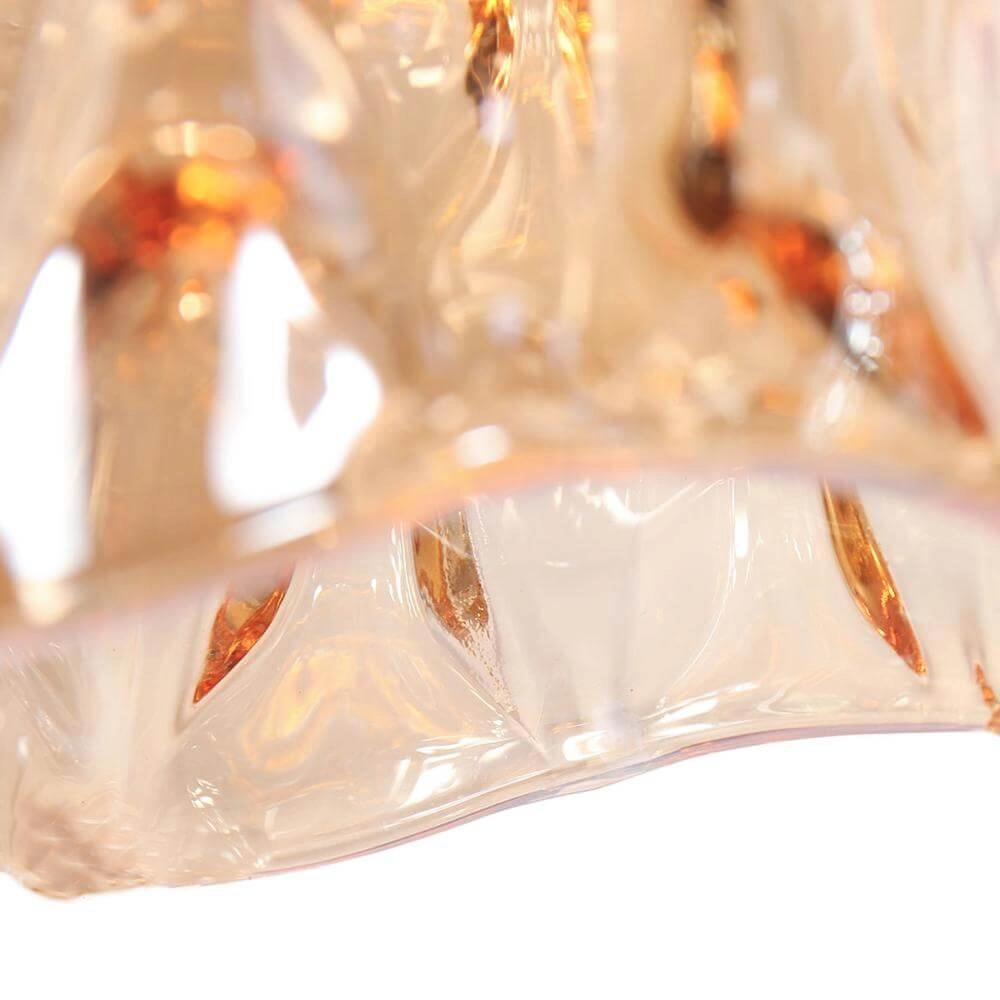 Hanglamp 3-lichts Vidrio zwart met amber glas Steinhauer 8712746173727