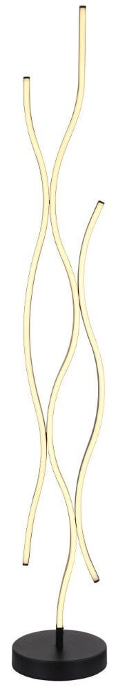 Vloerlamp Geronimo zwart met hout Globo 9007371457045