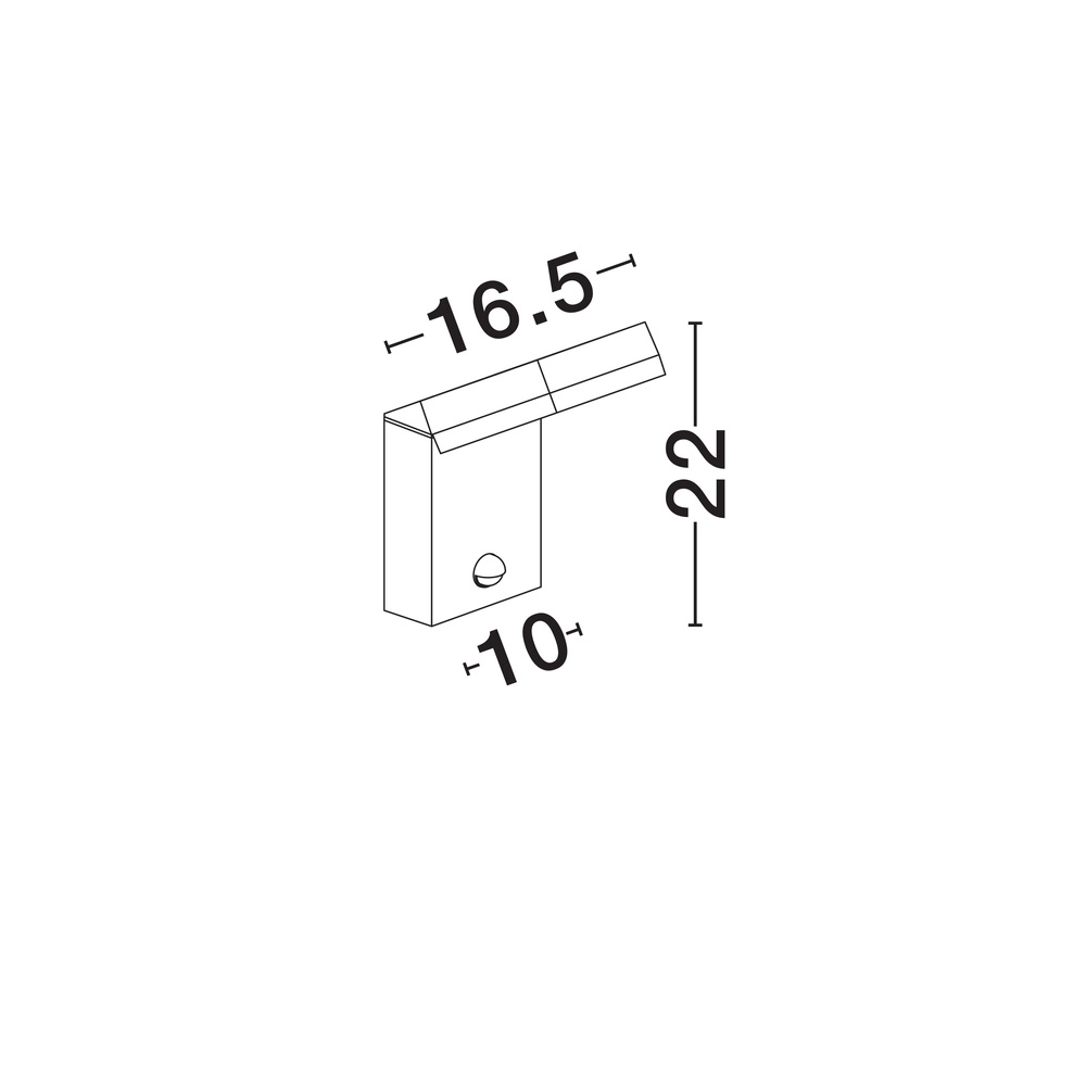 Wandlamp Farge antraciet met sensor Lyora 5212017476654