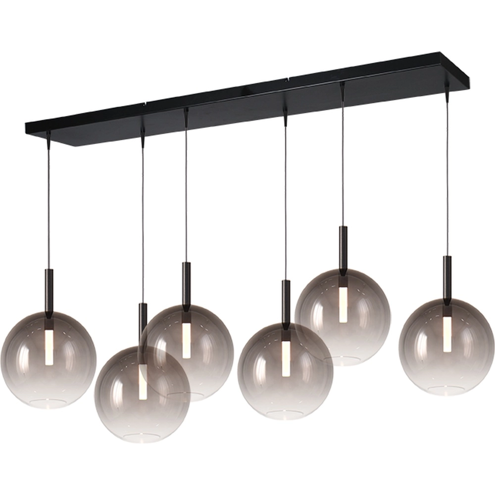 6L hanglamp Ø24cm Lido Ball met smoke-fading glas