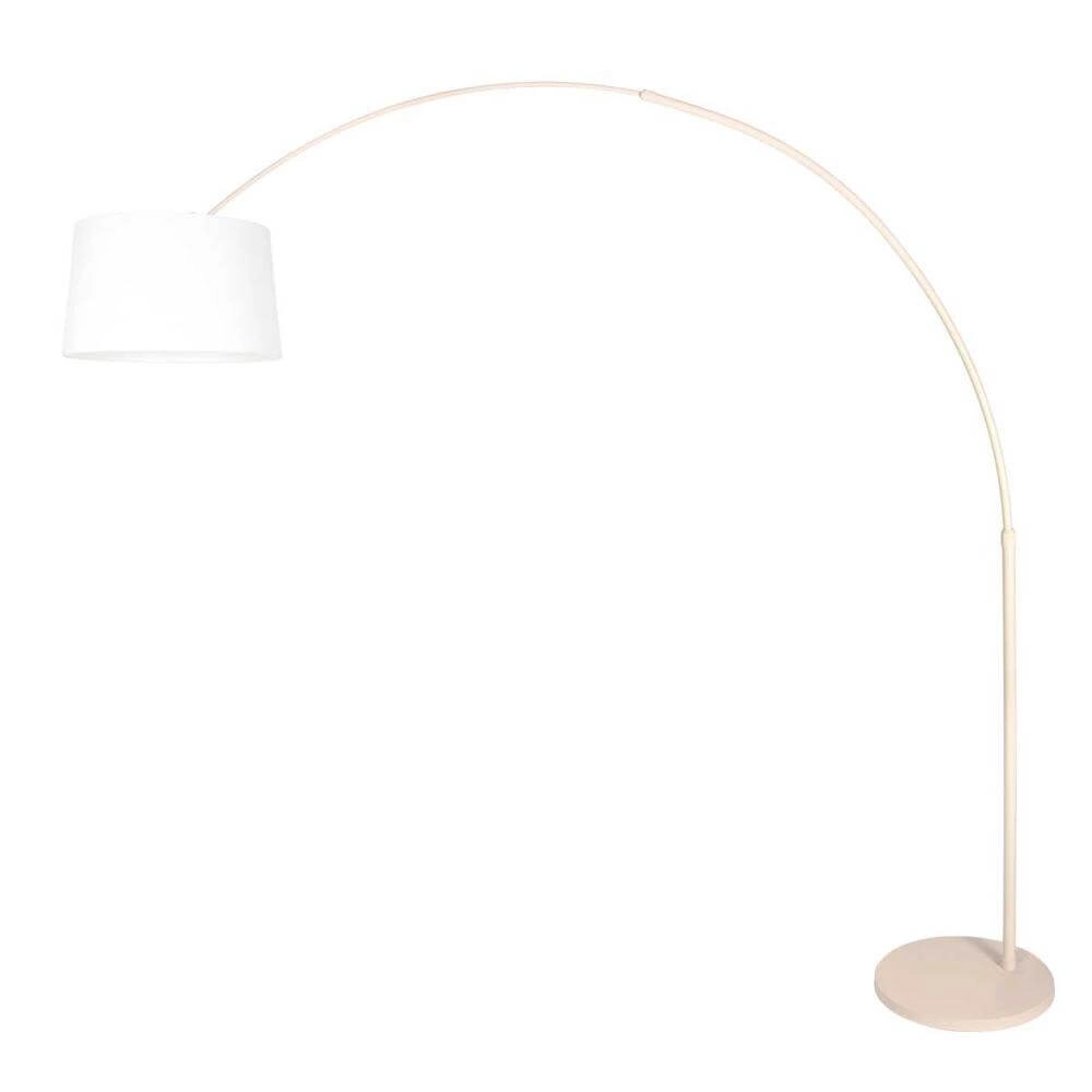 Booglamp Sparkled Light crème met witte kap Ø 45cm Steinhauer 8712746179934