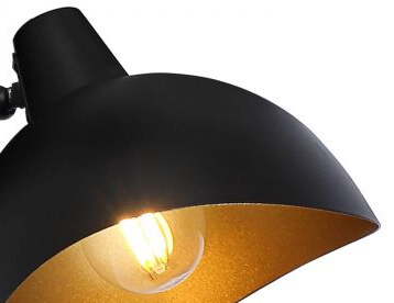 Zwarte wandlamp Layton Brilliant 4004353324338