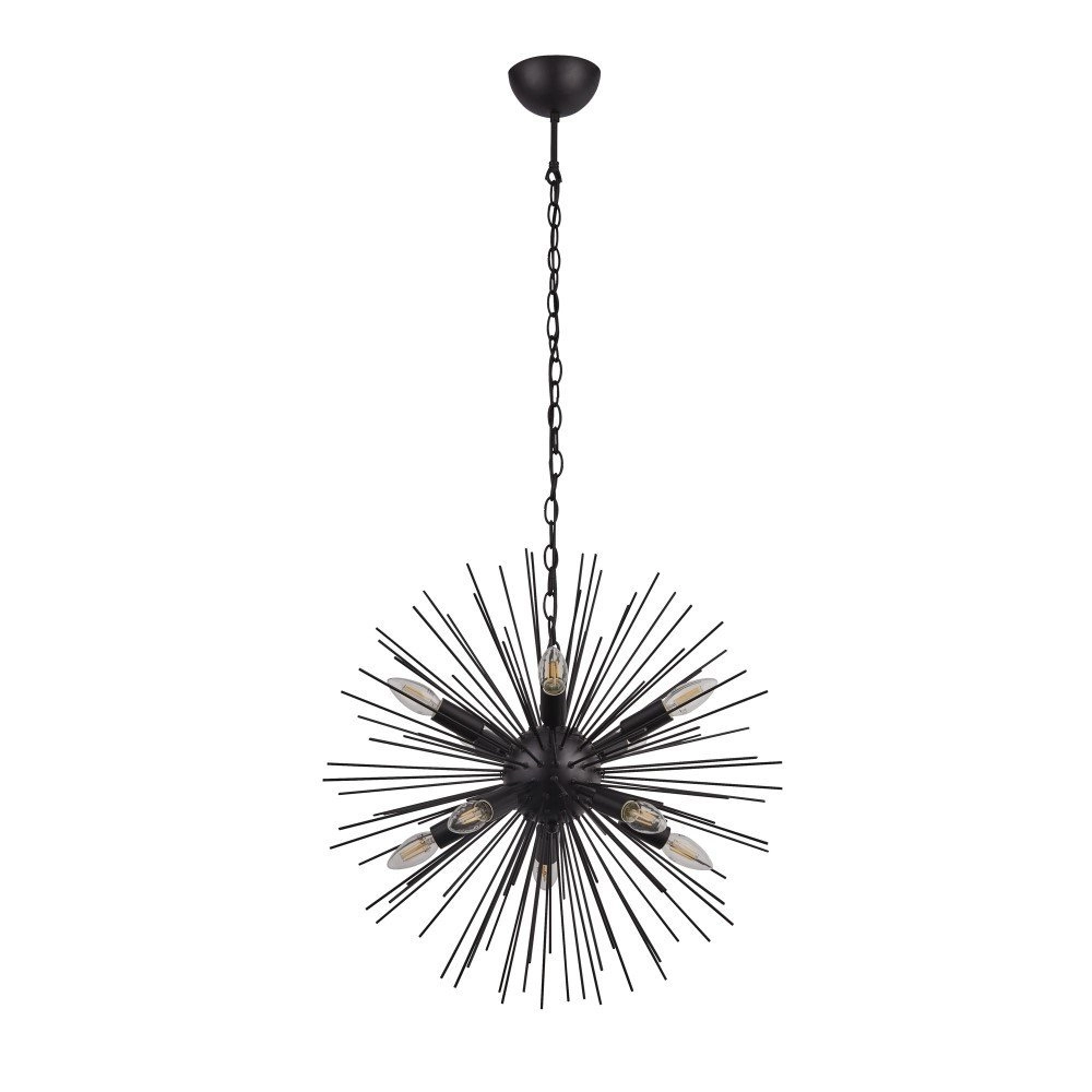 Zwarte hanglamp Sputnik Ø 56cm Zwarte hanglamp Sputnik Ø 56cm
