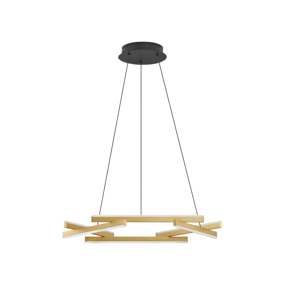 Hanglamp Hyde zwart met goud Lyora 5212017446206