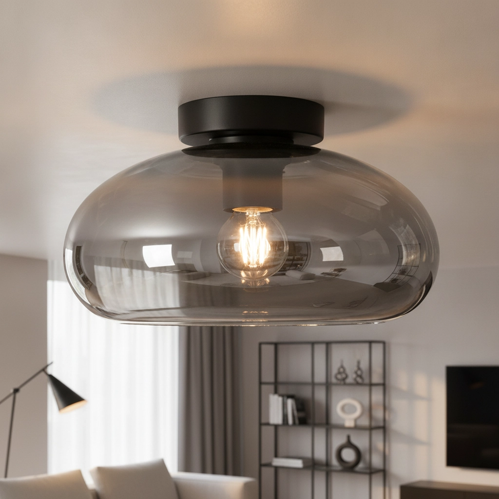 Glazen plafondlamp Paradise Ø 28cm