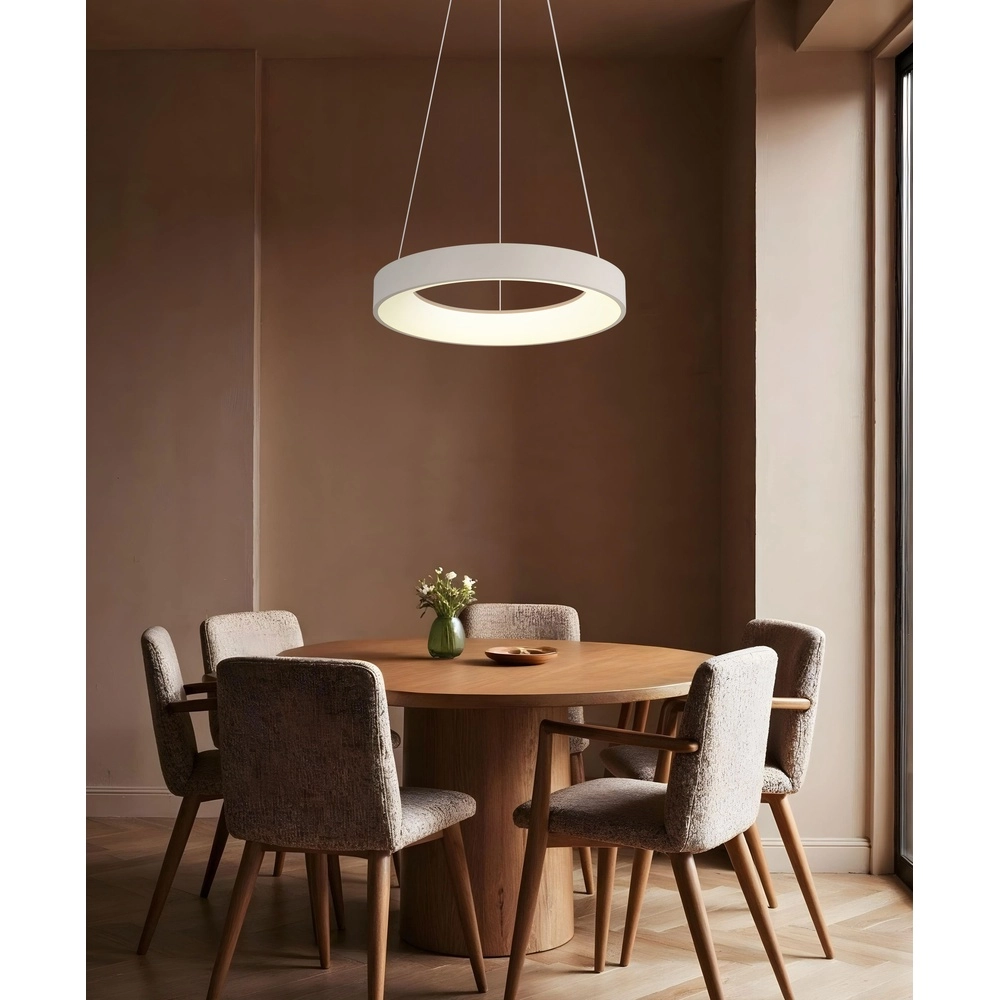 Moderne hanglamp Gallegos zand bruin Ø 50cm Globo 9007371569960