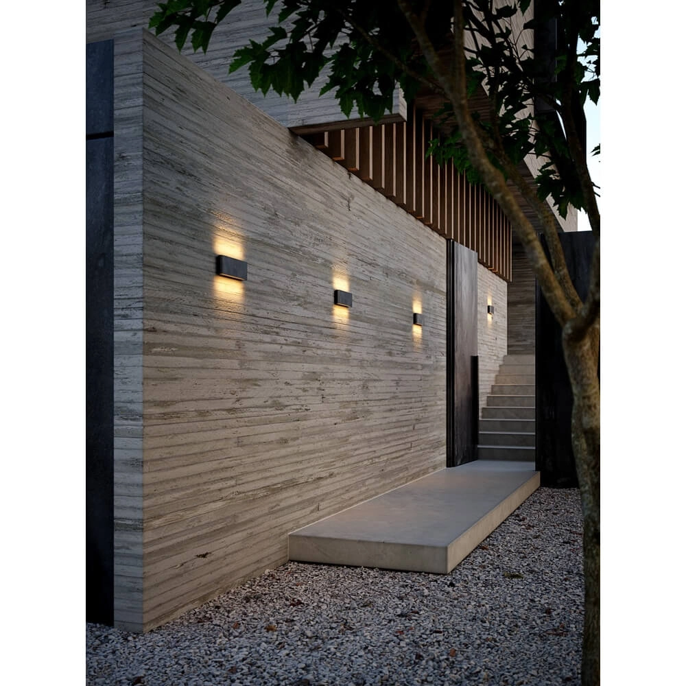 Strakke design wandlamp Kinver zwart 26cm Nordlux 5704924004759