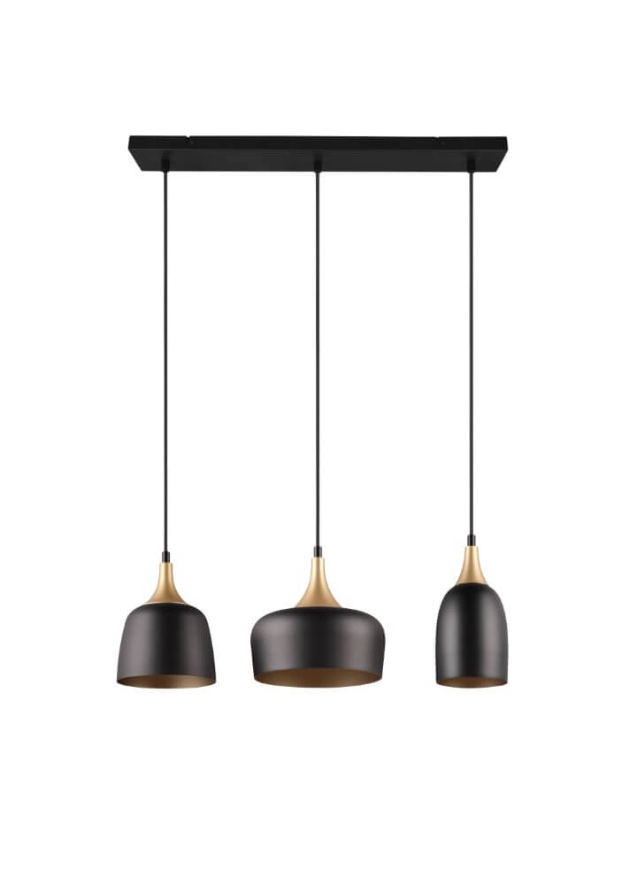Design hanglamp Chiraz zwart 3-lichts