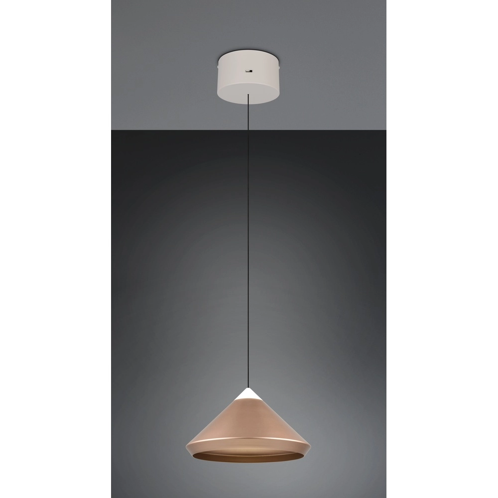 Moderne hanglamp Laguna Ø 30cm koffie bruin Trio 4017807677522