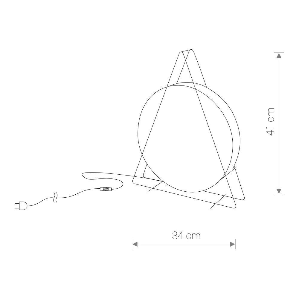 Gouden tafellamp Wheel Lyora 5903139903295