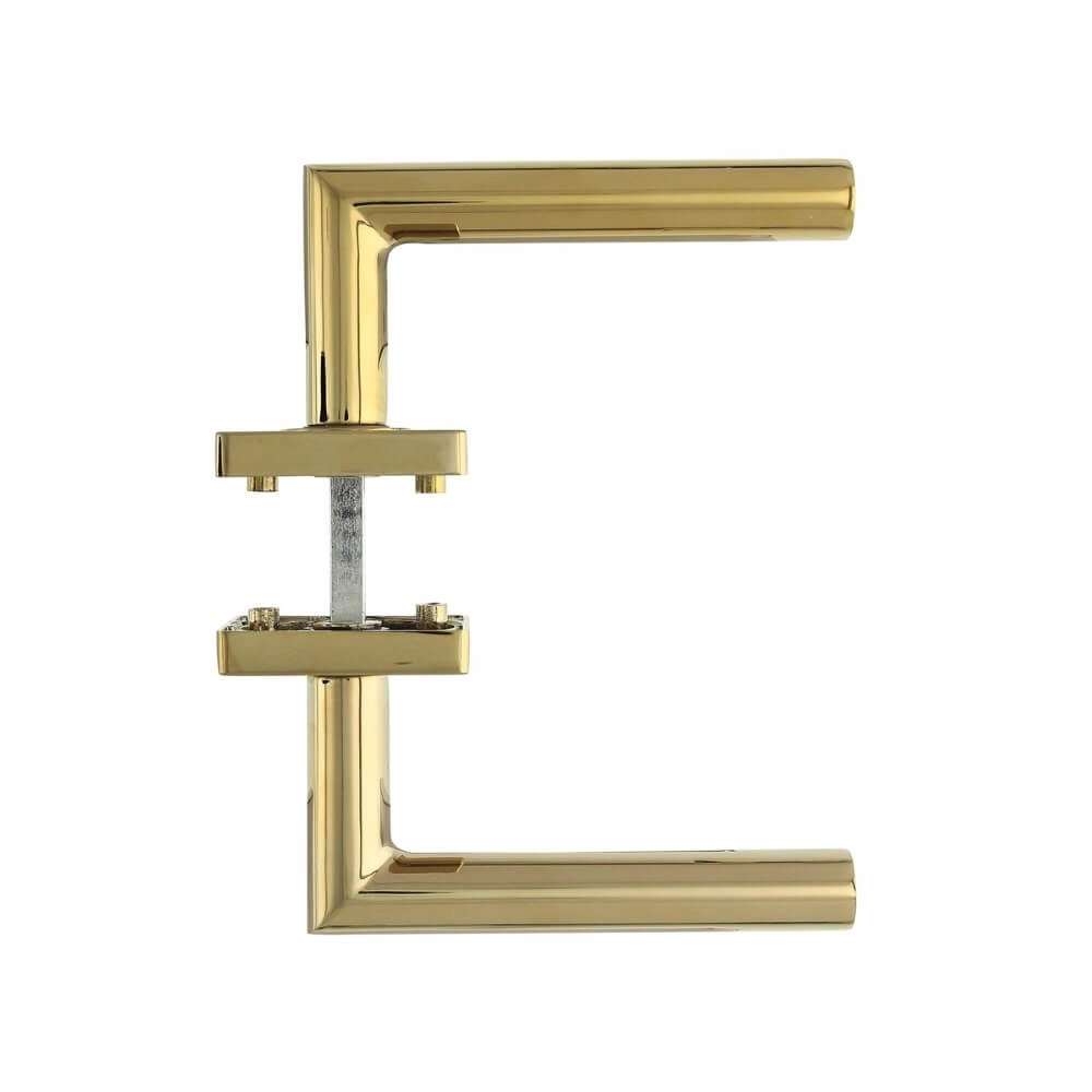 Deurklink Bastian vierkant messing Intersteel 8714186557716