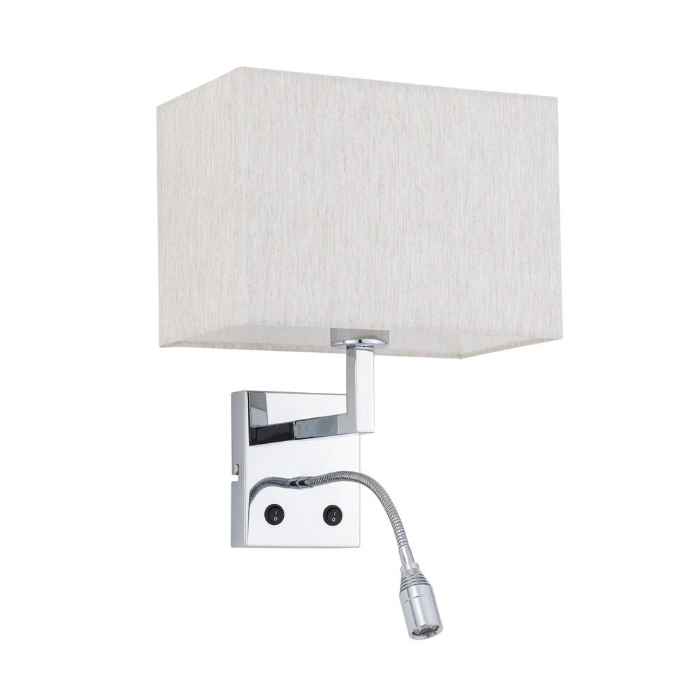 Bedlampje Hotel Mood Led 26cm crème