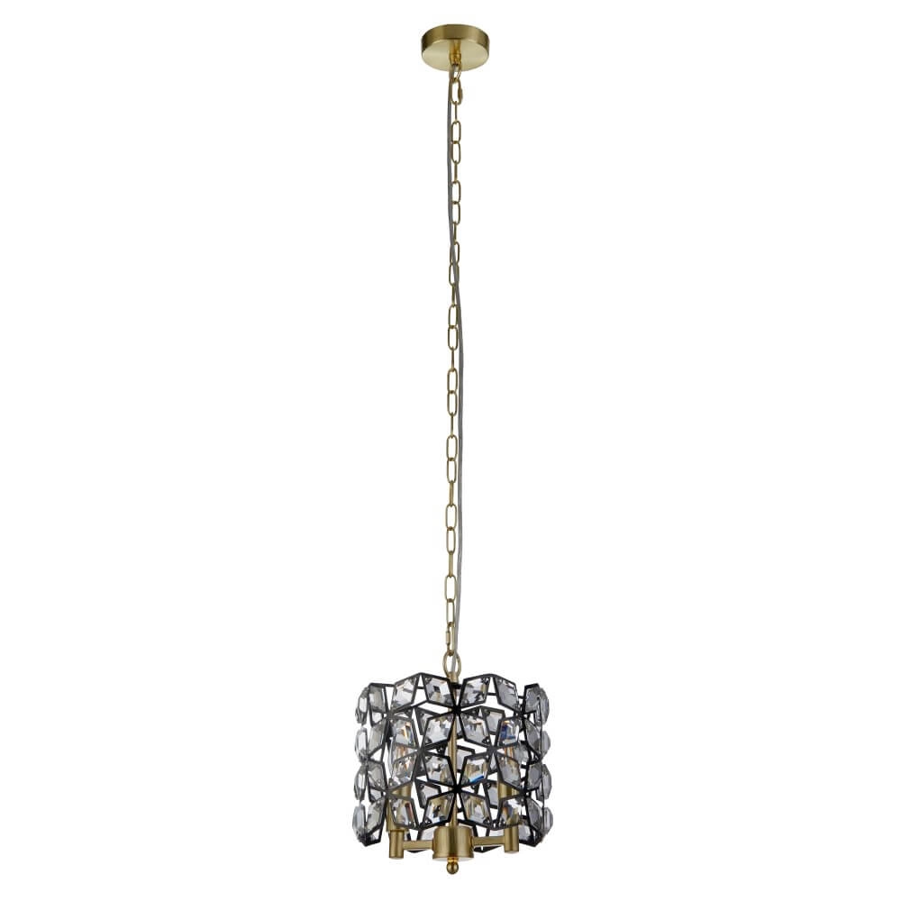 Gouden hanglamp Iris Ø 25cm Searchlight 5053423243627