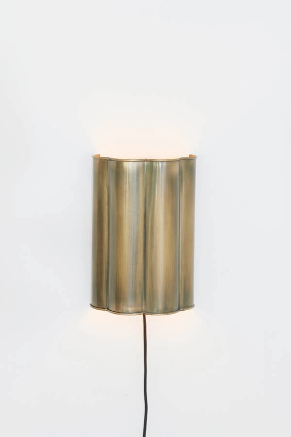 Bronzen wandlamp Fringe 21 x 30,5cm