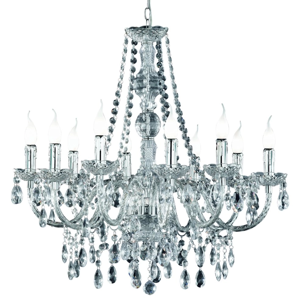 Kroonluchter Luster Crystal 77cm 10-lichts met kristal Trio 4017807138825