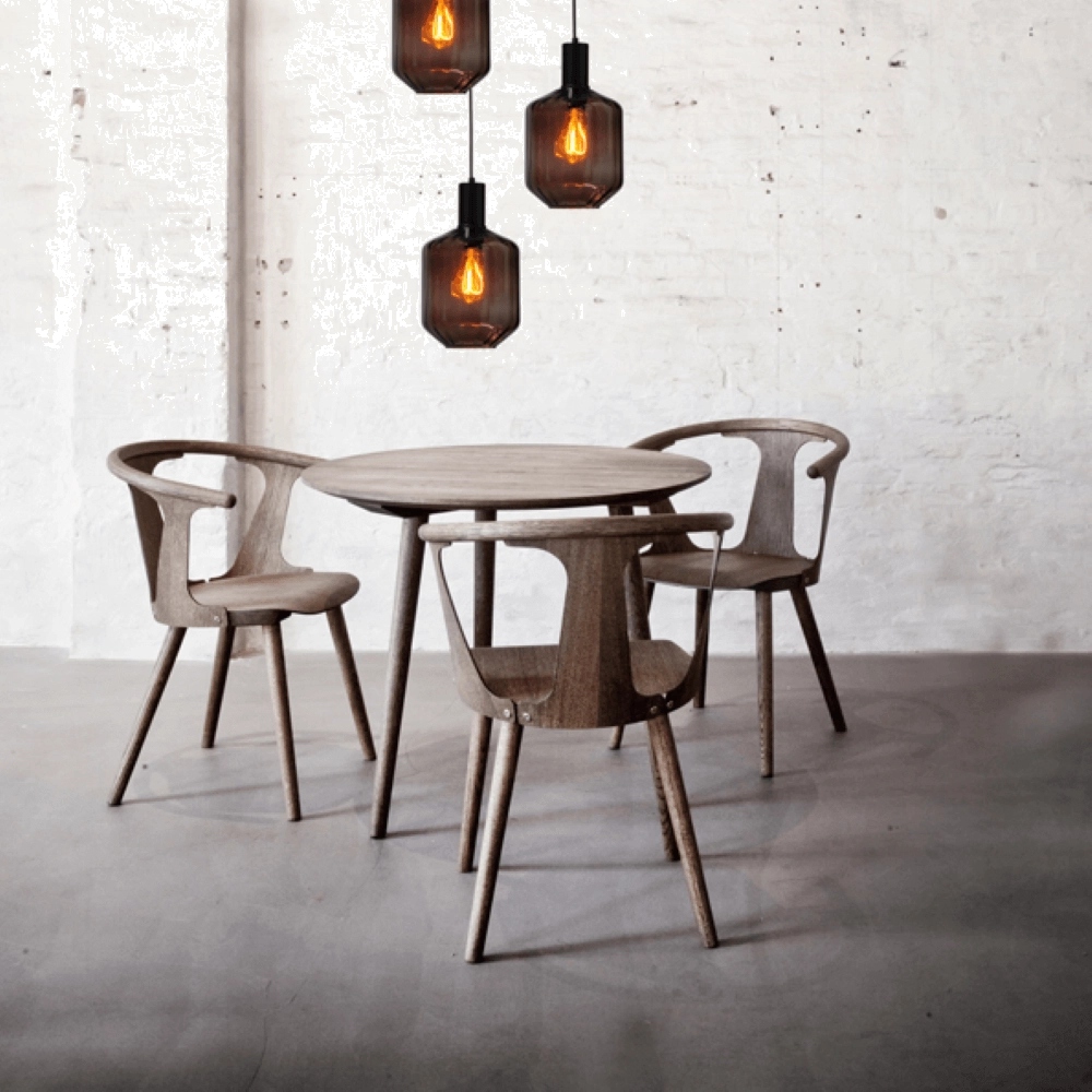 3-lichts vide hanglamp - zwart - Porto met Jagger red glazen - Ø 24cm Masterlight 8718121270821