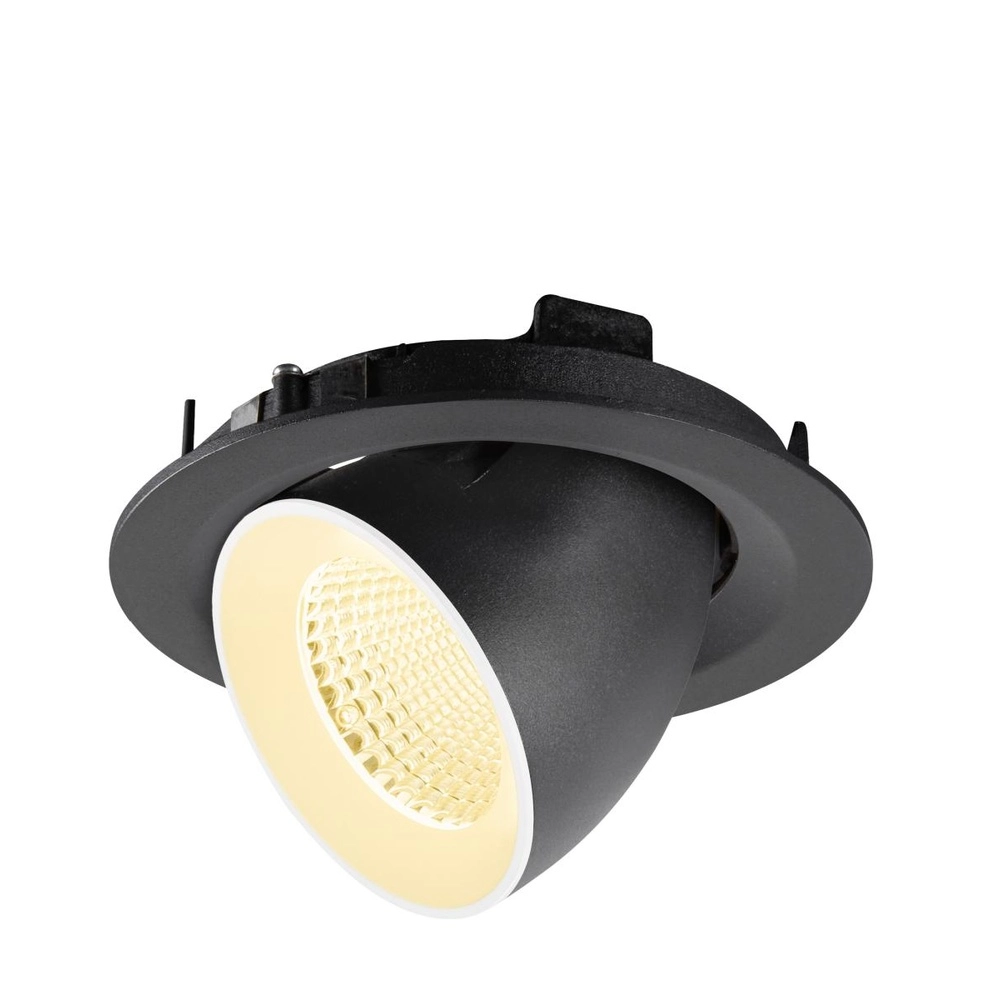 Inbouwspot Numinos Gimble M zwart/wit 3000K - 40gr SLV 4024163311915