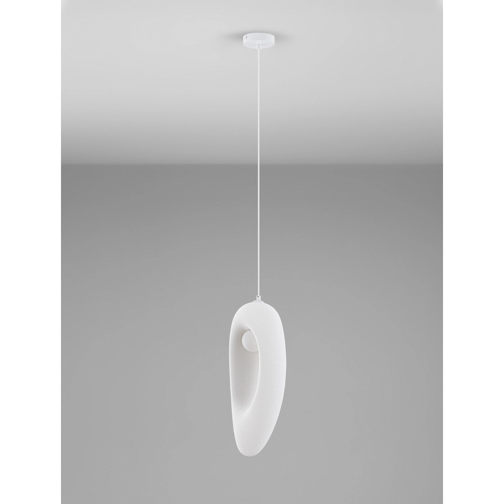Natural pendant lamp Tempus white 48cm Lyora 5212017460868