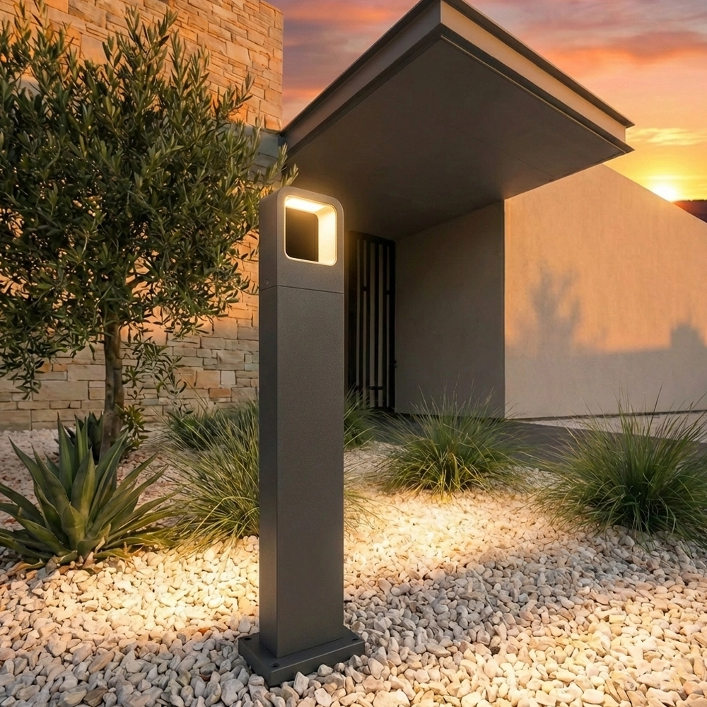 Grijze tuinlamp Acqua design