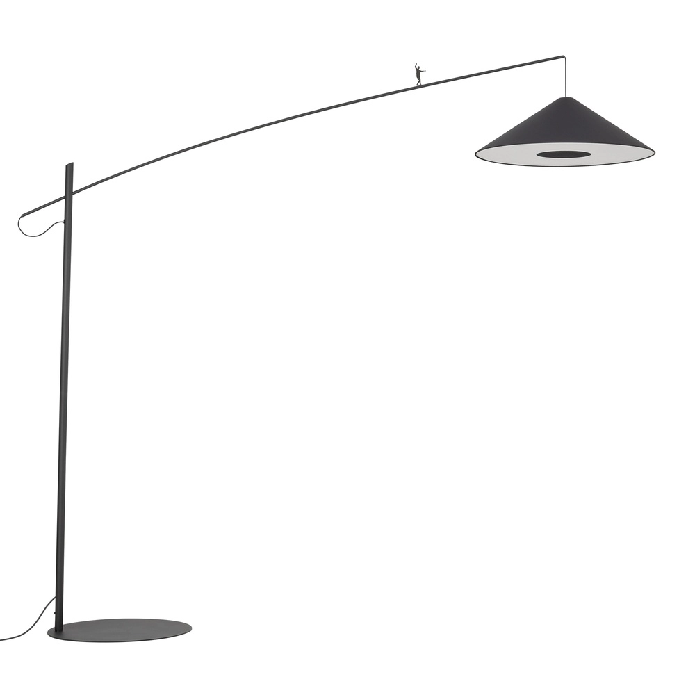 Vloerlamp Poise zwart Ø 72cm