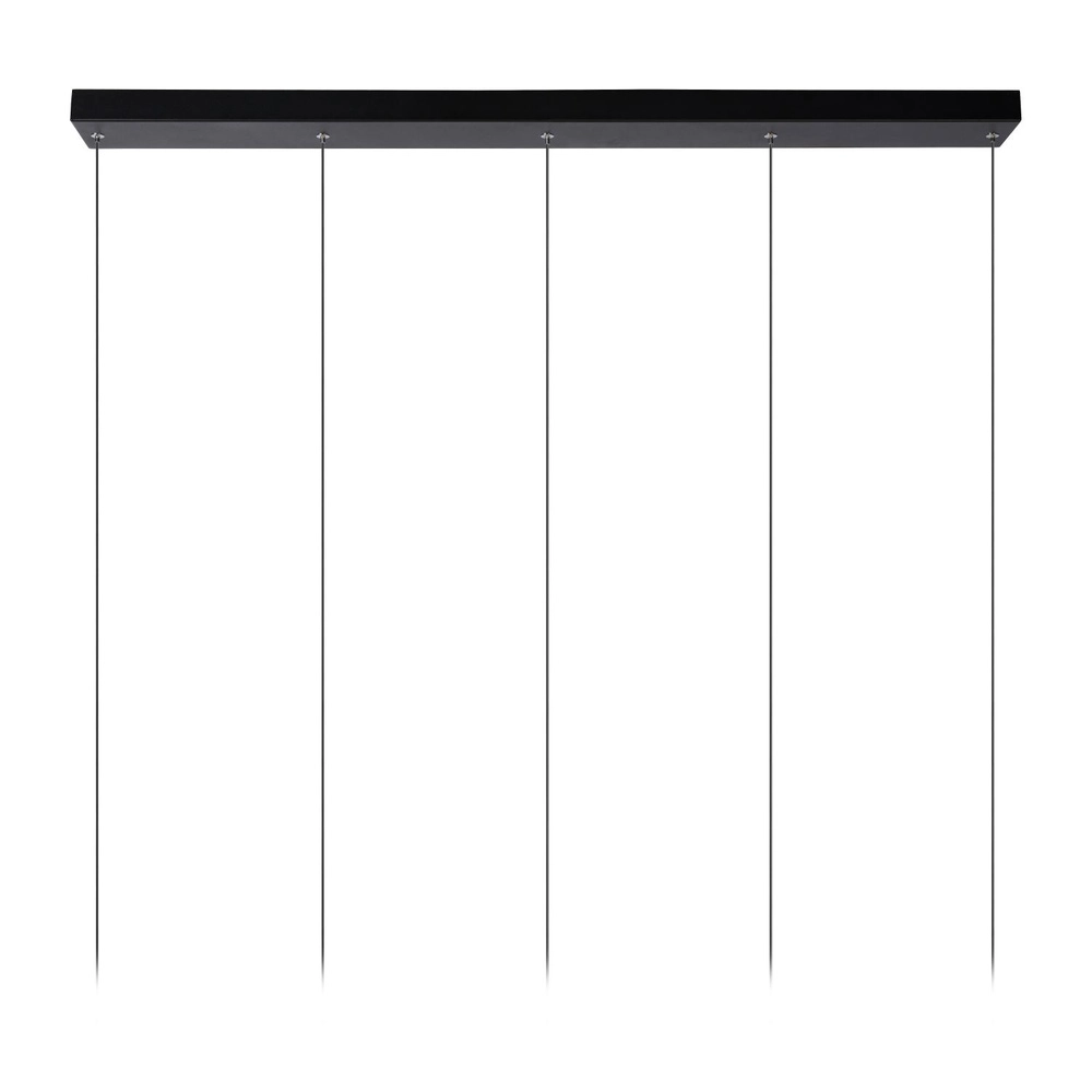 5-lichts design hanglamp Tubule zwart Lucide 5411212241870
