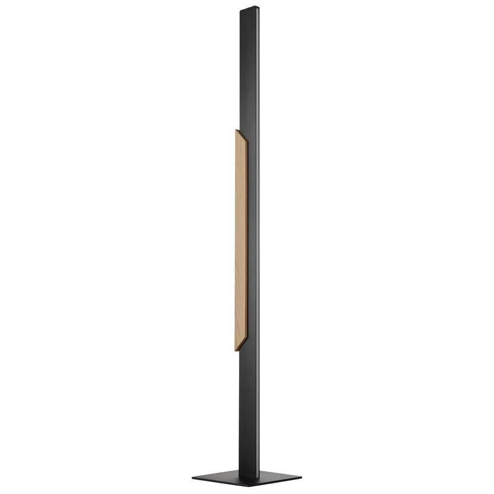 Design staande lamp Arcus zwart met hout Brilliant 4004353463532