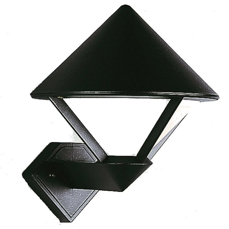 Lamp boven deur Triangle 31cm - zwart