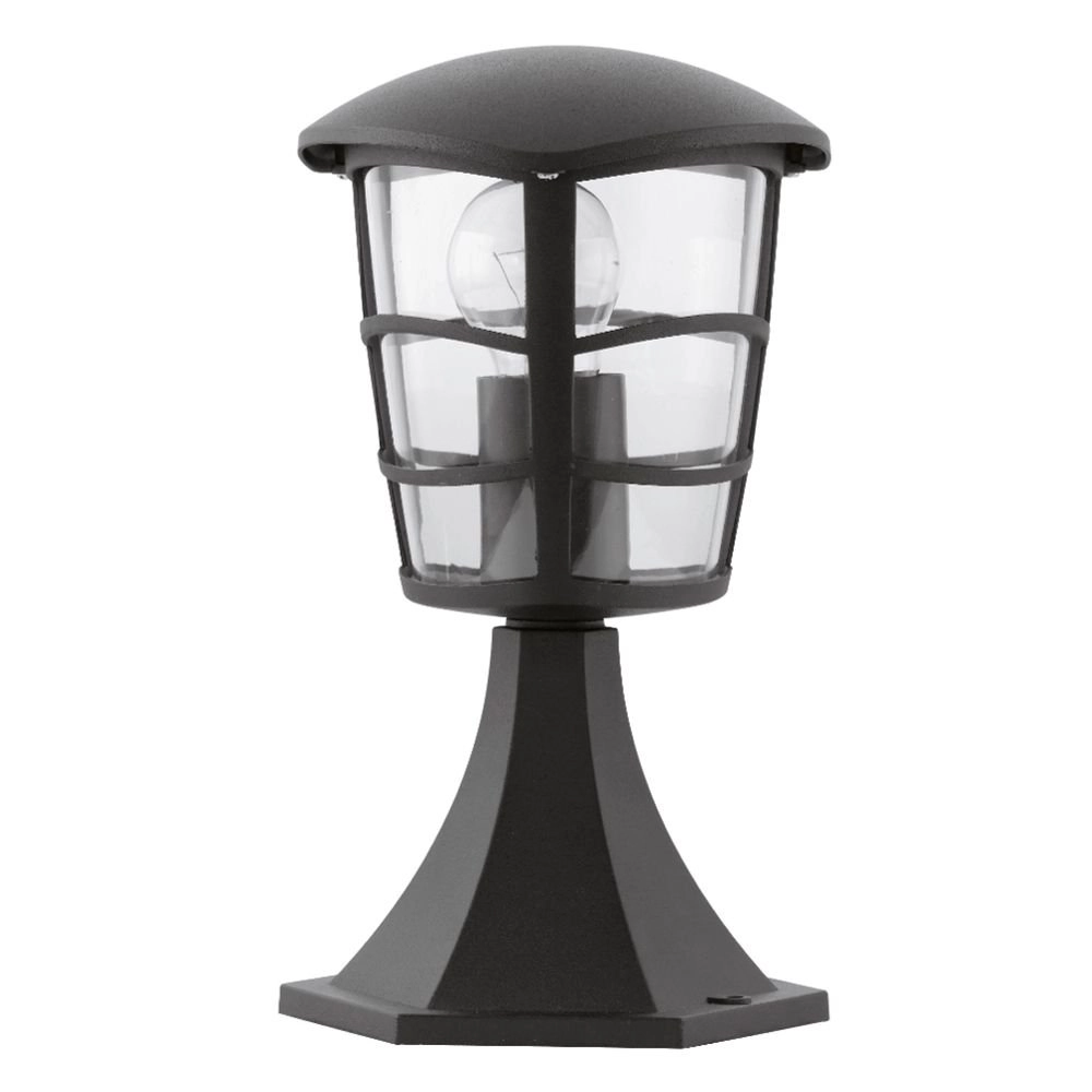 Staande sokkellamp Aloria 30cm zwart