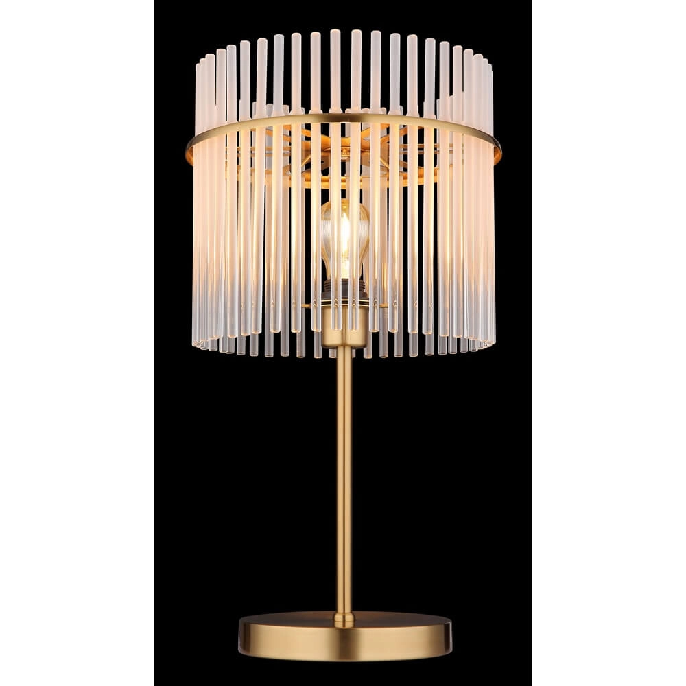 Gouden tafellamp Gorley met glas Ø 30cm Globo 9007371475018