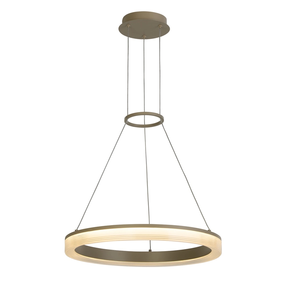 Design hanglamp Lumen Rings zand bruin Ø 45cm