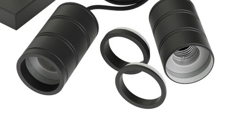 Triple Pendel Cord Beam 3-lichts 40cm zwart Circle 8712879143802