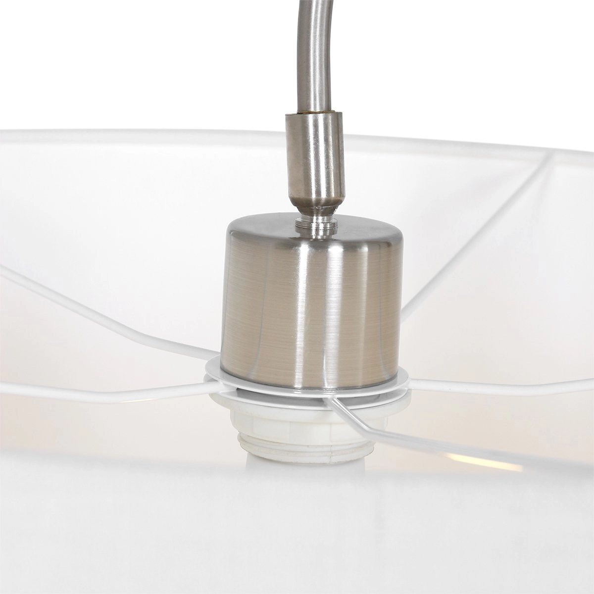 RVS met witte leeslamp Gramineus Steinhauer 8712746132458