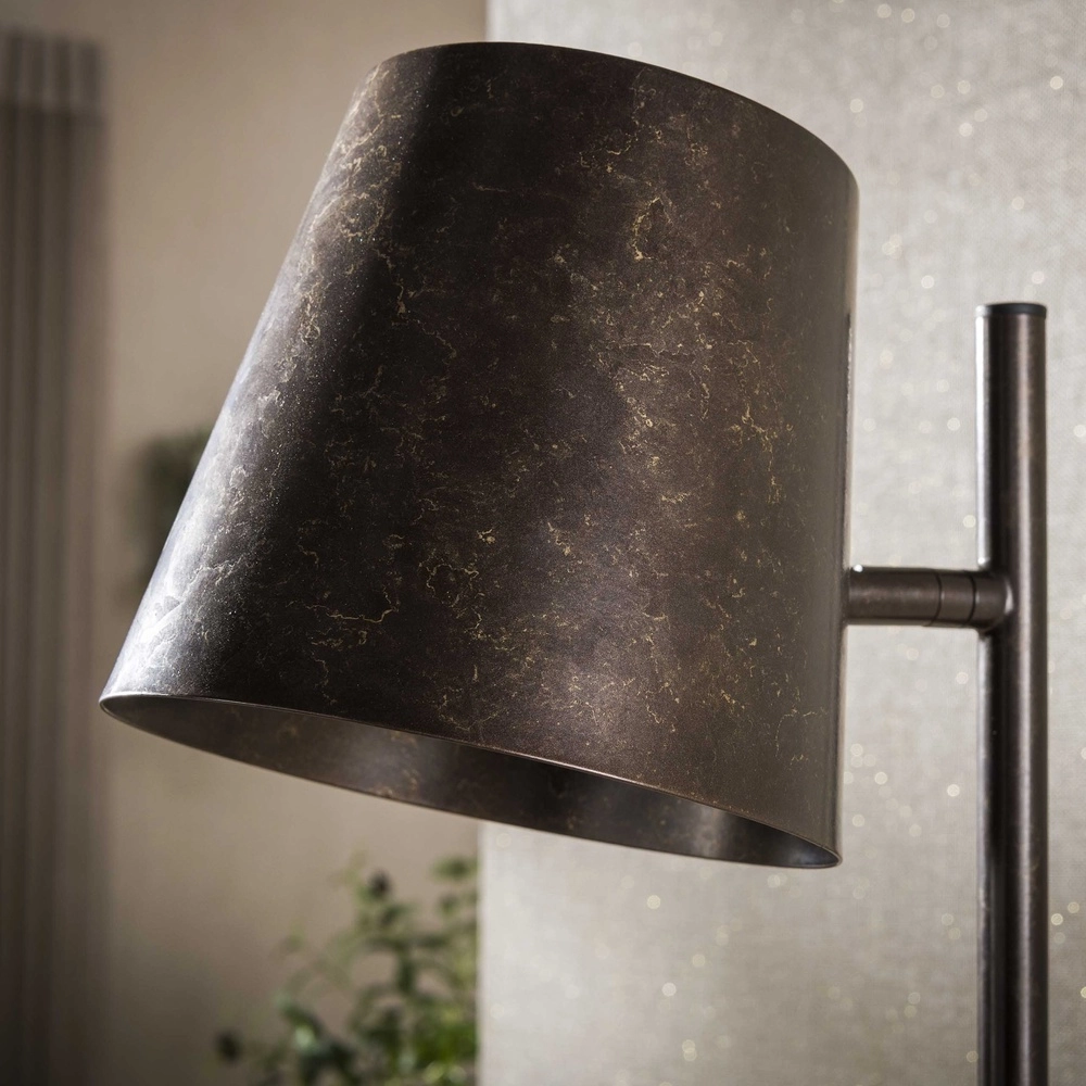 Metalen vloerlamp Flex 157cm - urban bruin Lyora 8716803512481