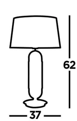 Tafellamp Jazz zwart met goud Searchlight 5053423193045