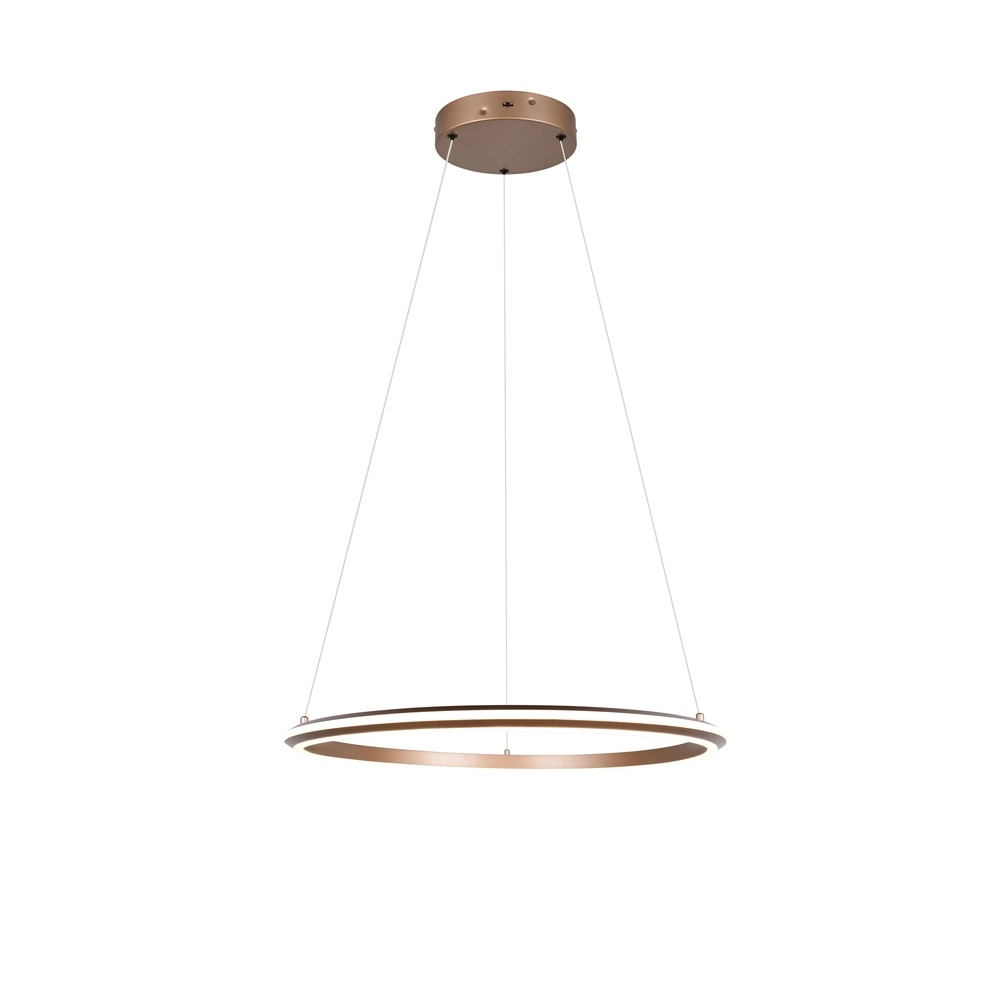 Hanglamp Amador mokka bruin Ø 75cm Trio 4017807664188
