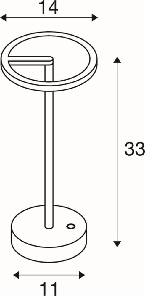 Buiten tafellamp Vinolina One zwart - oplaadbaar SLV 4024163276306