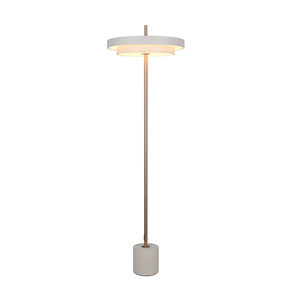 Moderne vloerlamp Keaton wit Trio 4017807655933