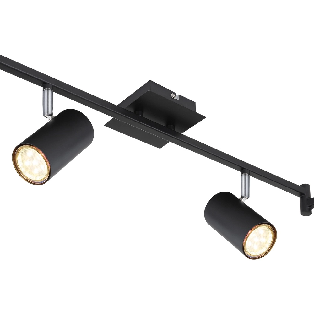 Plafondlamp Robby 6-lichts zwart Globo 9007371416844