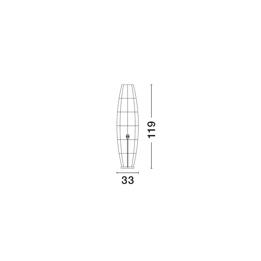 Vloerlamp Anada bruin Ø 33cm Lyora 5212017477484