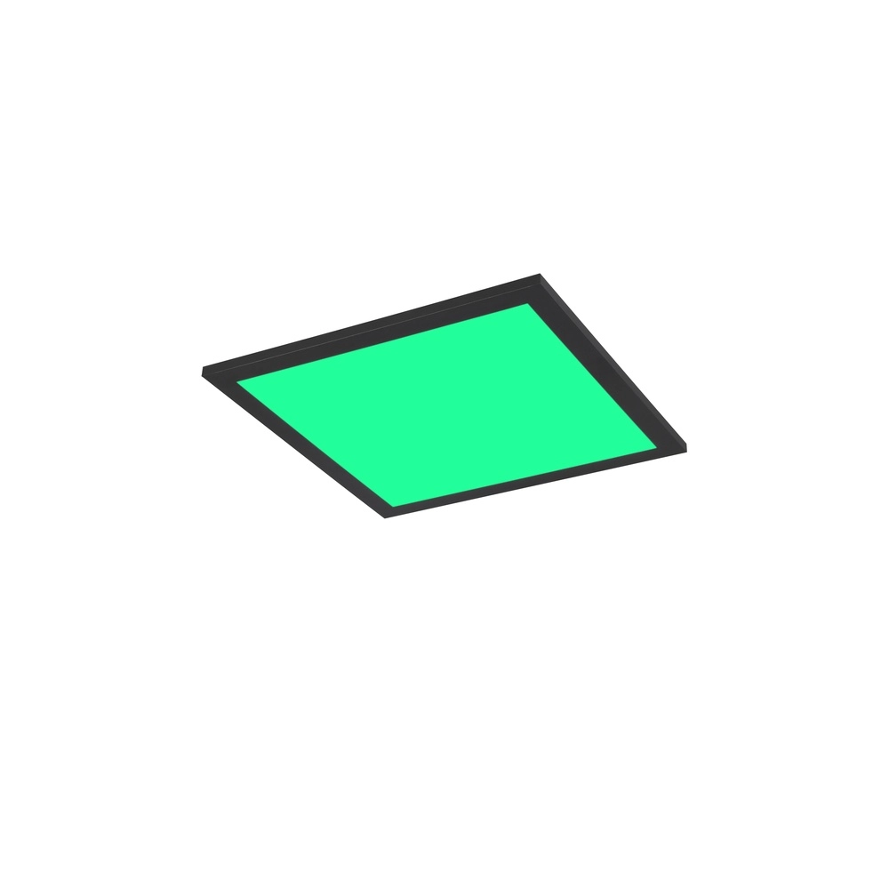 Plafonniere Beta vierkant 29,5cm zwart Trio 4017807600728