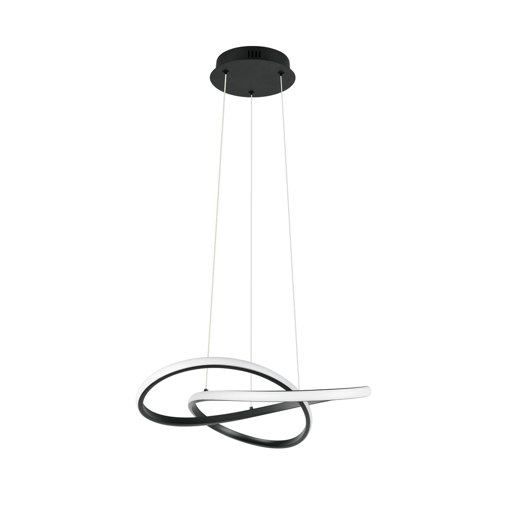 Design hanglamp Mansa zwart Trio 4017807682144
