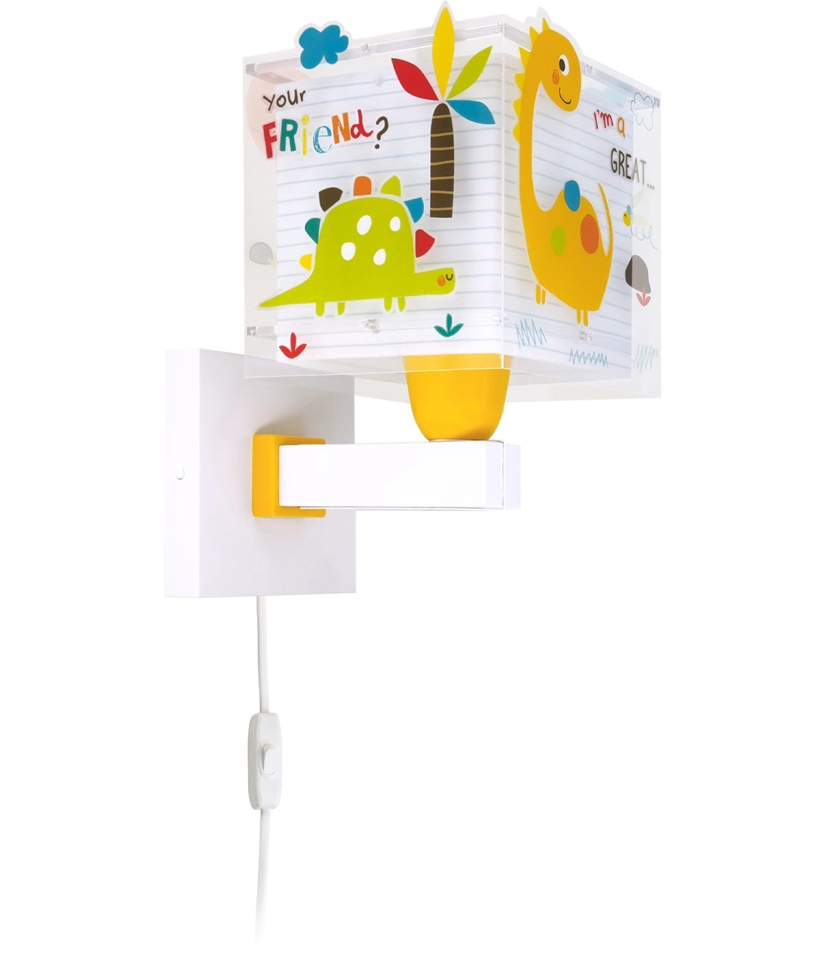 Wandlamp Dinos geel Wandlamp Dinos geel