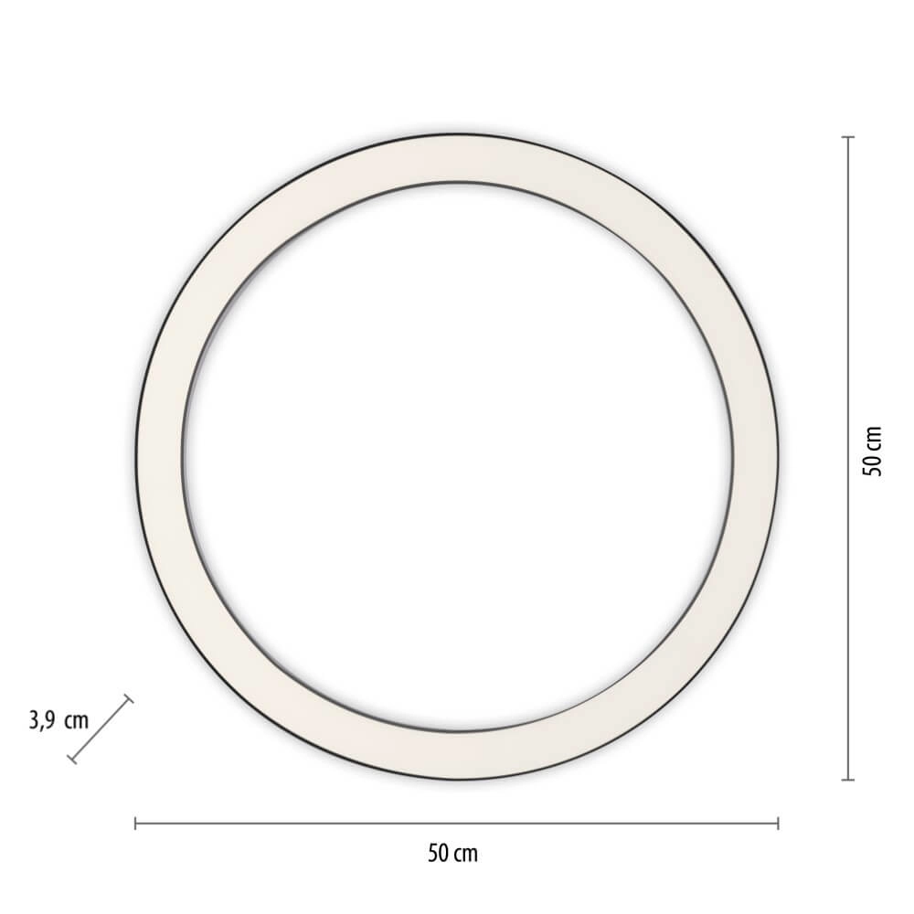 Ronde vloerlamp Pure Lines Round Ø 50cm antraciet Paul Neuhaus 4012248375853