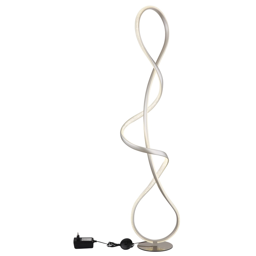 Nikkel vloerlamp Swirl modern Globo 9007371509331