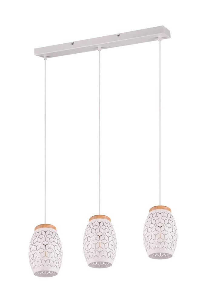 Witte hanglamp Bidar 3-lichts