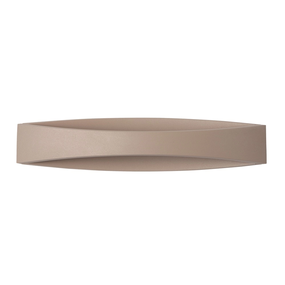 Strakke wandlamp Medusa 35cm zand bruin