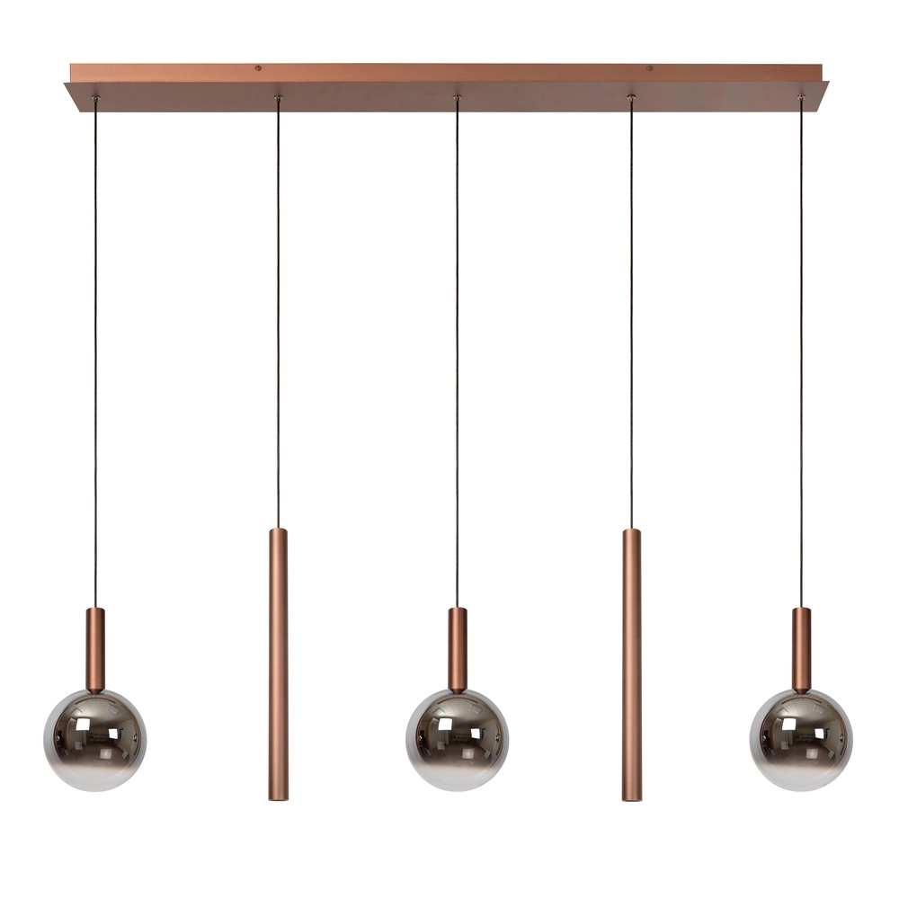 Design hanglamp Jasmine koper 5-lichts Premium by Lucide 5411212741301