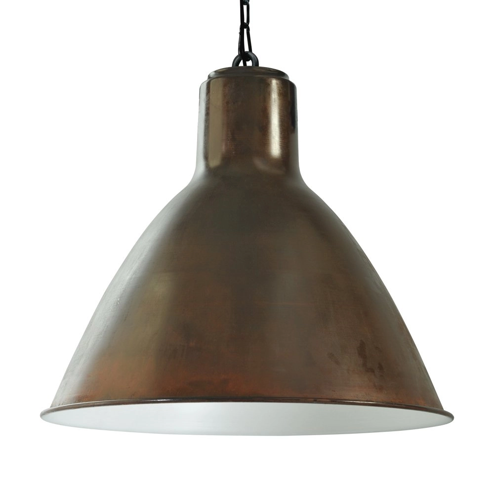 Landelijke industrie hanglamp Industria 58 koperbruin met zwart Masterlight 8718121237497