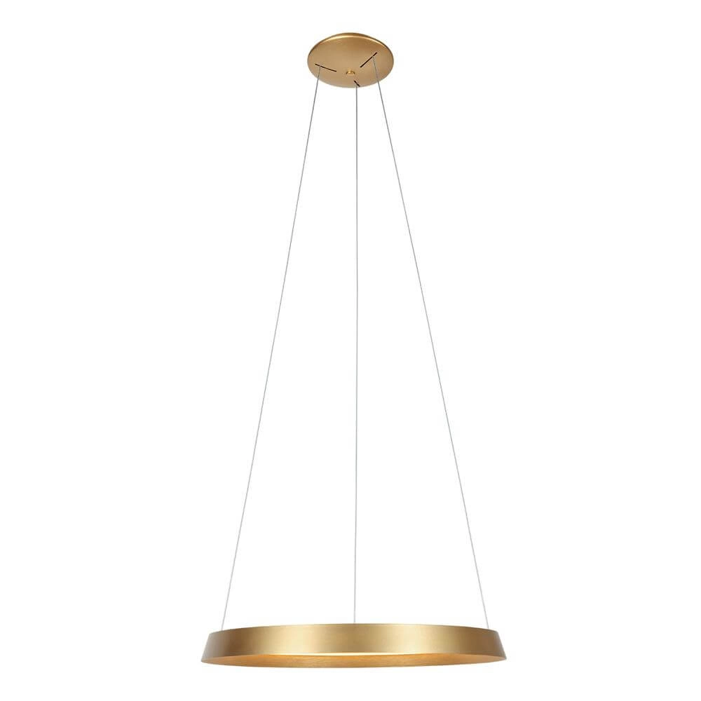 Strakke hanglamp Ringlux goud Ø 60cm Steinhauer 8712746171969